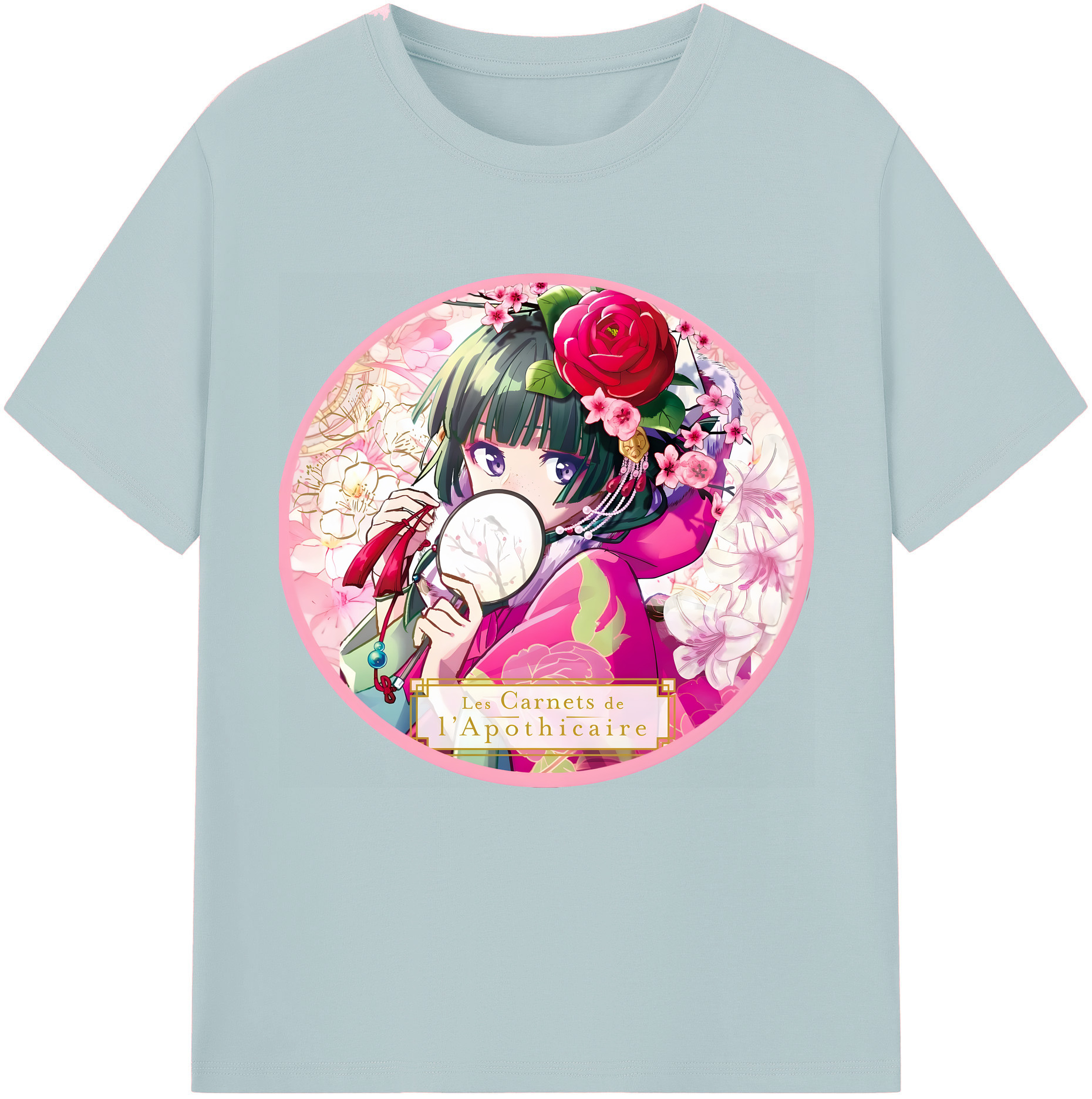 （画像用） 薬屋のひとりごと The Apothecary Diaries 綿100％半袖Tシャツ（フロントプリント）